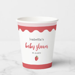 Vasos De Papel Cute Strawberry Baby Shower
