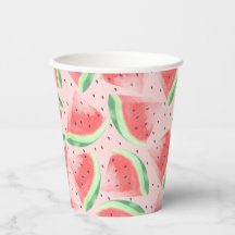 Cute Summer Kawaii Watercolor Watermelón