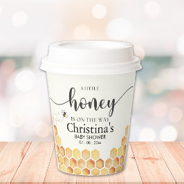 Vasos De Papel Cute Sunflower Bee Baby Shower