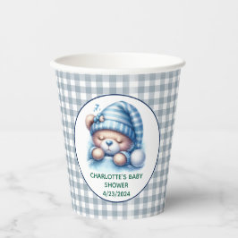 Vasos De Papel Cute Teddy Bear Baby Shower