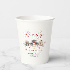 Vasos De Papel Cute Winter Clothes Navidad Baby Shower