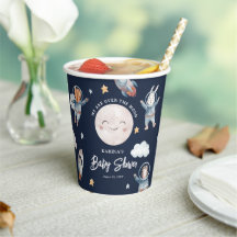 Cute Woodland Animal Space Baby Shower