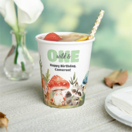 Vasos De Papel Cute Woodland Animals 1st Birthday Party