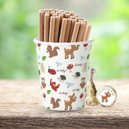 Vasos De Papel Cute Woodland Animals Baby Shower