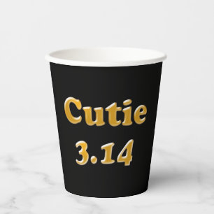 Vasos De Papel Cutie 3.14 Pi Day