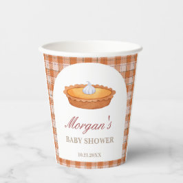 Vasos De Papel Cutie Pie Fall Cups de papel Baby Shower