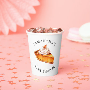 Vasos De Papel Cutie Pimpkin Fall Baby Shower