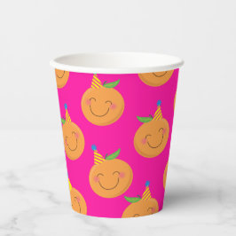 Vasos De Papel Cutie Tangerine Little Birday Party Cups