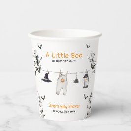 Vasos De Papel Cuto Pequeño Boo Clothesline Baby Shower