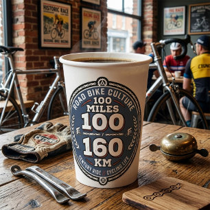 Vasos De Papel Cycling Century Ride 100 Millas 160 KM