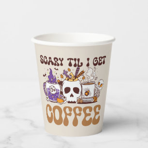 Vasos De Papel Da miedo hasta que me dé café