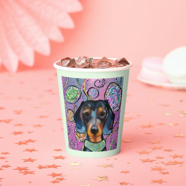 VASOS DE PAPEL DACHSHUND  (in situ)