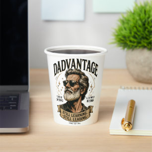 Vasos De Papel DADVANTAGE Aún Aprendiendo Aún Liderando Retro Pap