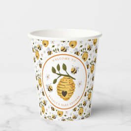 Vasos De Papel Daisy Beehive Bumblebee Bee Baby Shower