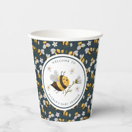 Vasos De Papel Daisy Flower Bumblebee Bee Baby Shower