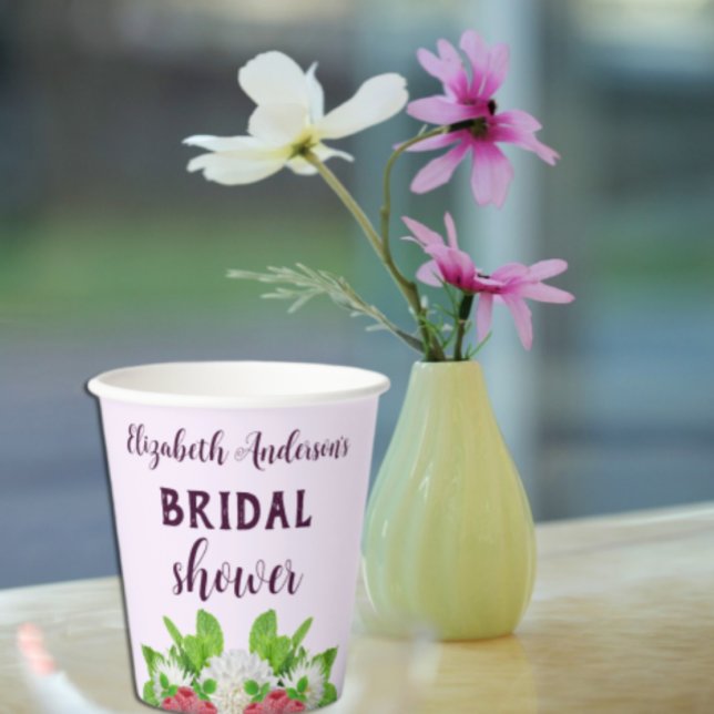 Vasos De Papel Dalia de Jardín Despedida de Soltera (Subido por el creador)