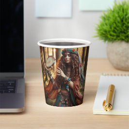 Vasos De Papel dama gitana