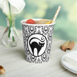 Vasos De Papel Damask Glam | Gatos y latas de papel