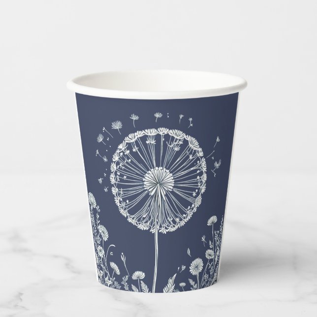 Vasos De Papel Dandelion (Anverso)