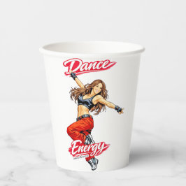 Vasos De Papel Danza de Energía y Libertad