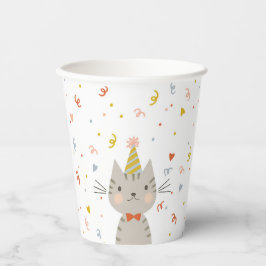 Vasos De Papel Dapper Kitty