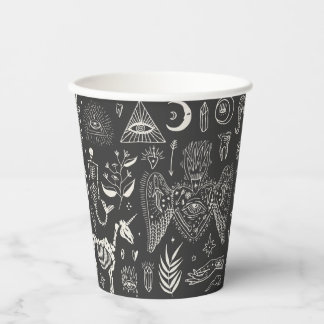 Vasos De Papel Dark Boho Coven