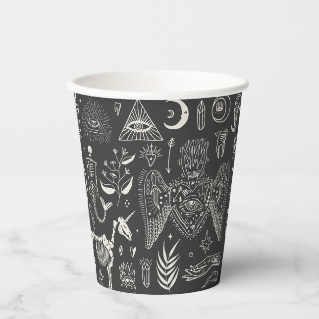 Vasos De Papel Dark Boho Coven (Anverso)