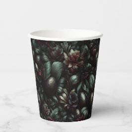 Vasos De Papel Dark Botanical Easter Paper Cups – Moody