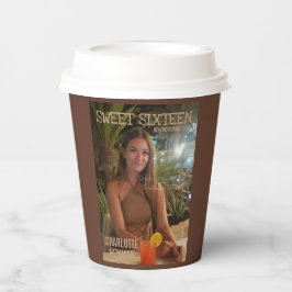 Vasos De Papel Daughs Dulce Dieciséis Fotos Revistas Cumpleaños