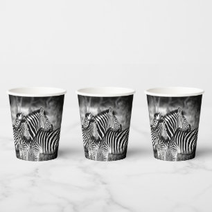 Vasos De Papel Dazzle de cebra