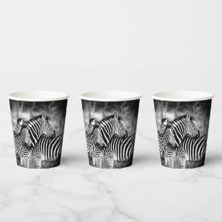 Vasos De Papel Dazzle de cebra