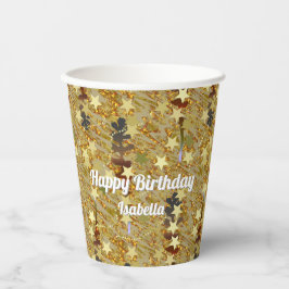 Vasos De Papel Dazzling Glitzy Sparkle Any Age Birthday Party