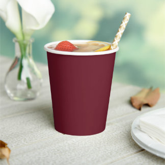 Vasos de papel de arándano profundo