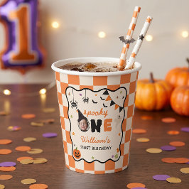 Vasos de papel de cumpleaños de cuadros de Hallowe