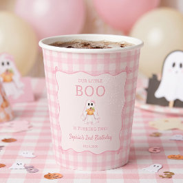 Vasos de papel de cumpleaños de Halloween de fanta