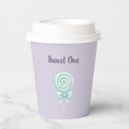 Vasos de papel de cumpleaños pastel Dulce Primero