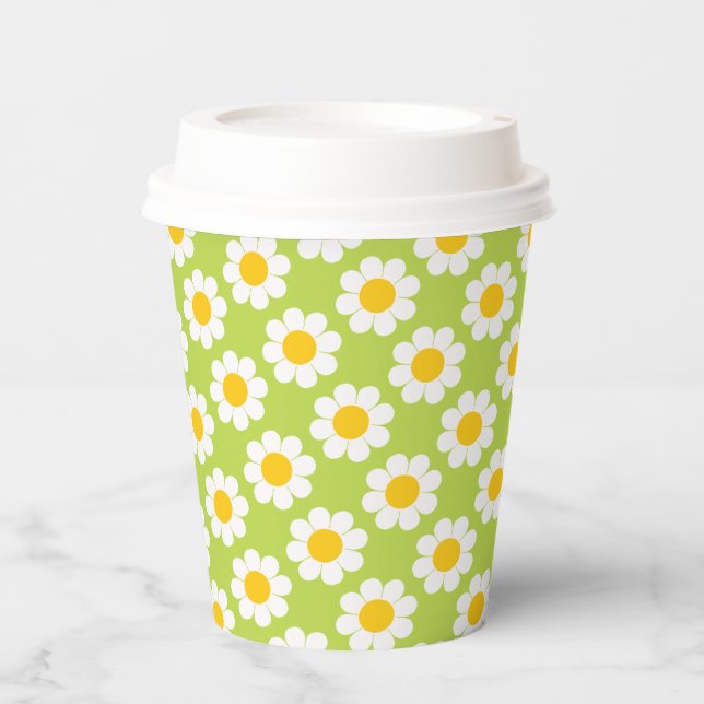 Vasos de papel de Flower Power (Anverso)