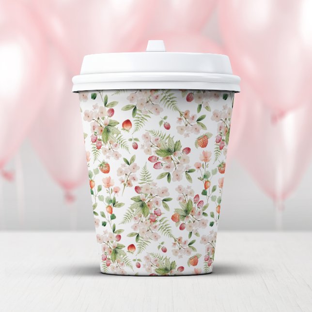 Vasos de Papel de Frutas Lindas (Cute Berry Paper Cups by Painted Paperie
)