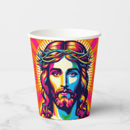 Vasos de papel de Jesús.