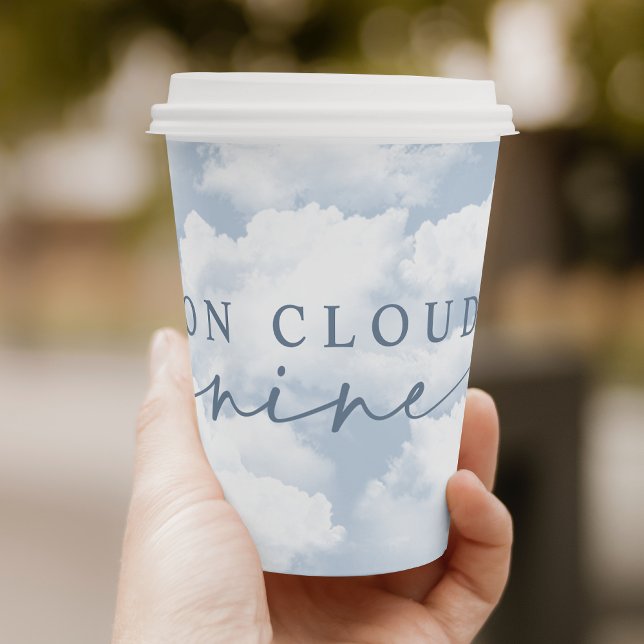 Vasos De Papel "De Nube Nueve" Fiesta de Despedida de Soltera Azu (Subido por el creador)