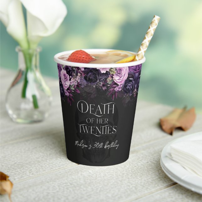 Vasos De Papel Death Of Her Twenties 30th Birthday Party (in situ)