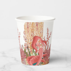 Vasos De Papel Debajo del Mar Fiesta de Cumpleaños de la Sirenita