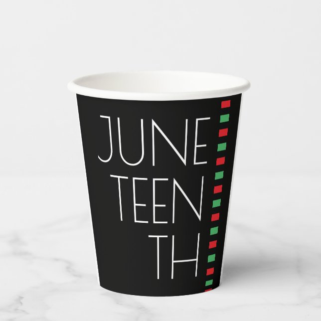Vasos De Papel Decimoctavo Día Verde Negro Rojo (Anverso)