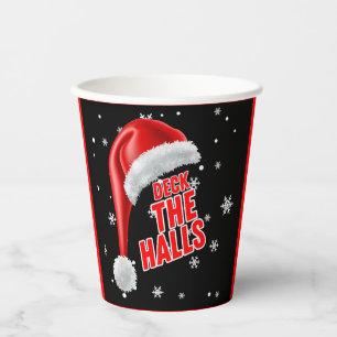 Vasos De Papel Deck The Halls Colección Cuadros De Papel