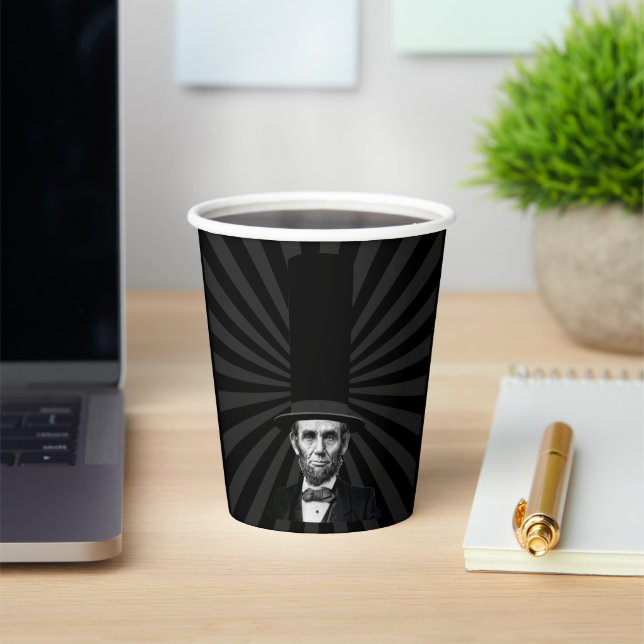 Vasos De Papel Declaración de Moda Presidencial de Abraham Lincol (in situ)