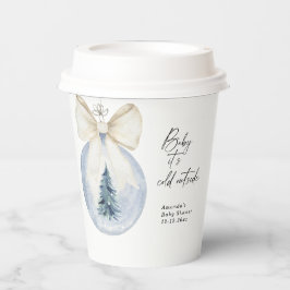 Vasos De Papel Decoración de árbol de Navidad con arco Ducha bebé