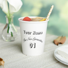 Vasos De Papel "Dein Name" - The New Generation 01 - 