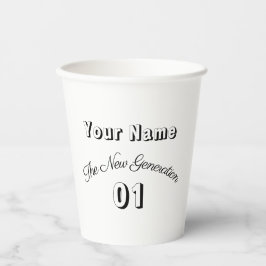 Vasos De Papel "Dein Name" - The New Generation 01 - 