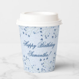 Vasos De Papel Delicada fiesta de cumpleaños de Flores Silvestres