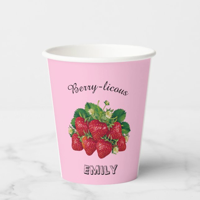 Vasos De Papel Delicioso de bayas (Anverso)